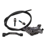 Shimano Deore XT BL - T8100/BR - M8120 Scheibenbremse Trekking vorne links | 4 - Kolben | 1000 mm Leitung | inkl. Beläge & 180 mm Adapter - RAAAD.de