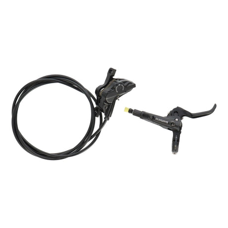 Shimano MT501 / MT520 Scheibenbremse hinten | 4 - Kolben | 1700 mm Leitung | Postmount | schwarz | MTB / E - MTB - RAAAD.de