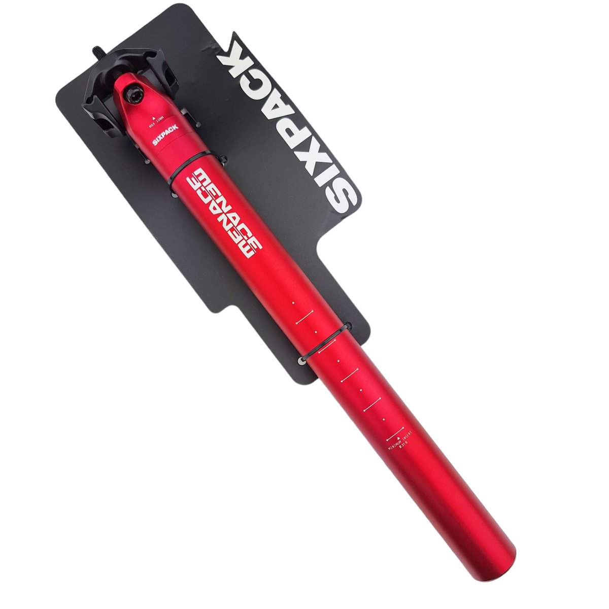 Sixpack Menace Sattelstütze 31.6x350 mm rot –