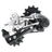 SRAM Rival 1 Schaltwerk | 11-fach | langer Käfig | Type 3.0 | 11-32 bis 10-42 | Schwarz/Silber - RAAAD.de