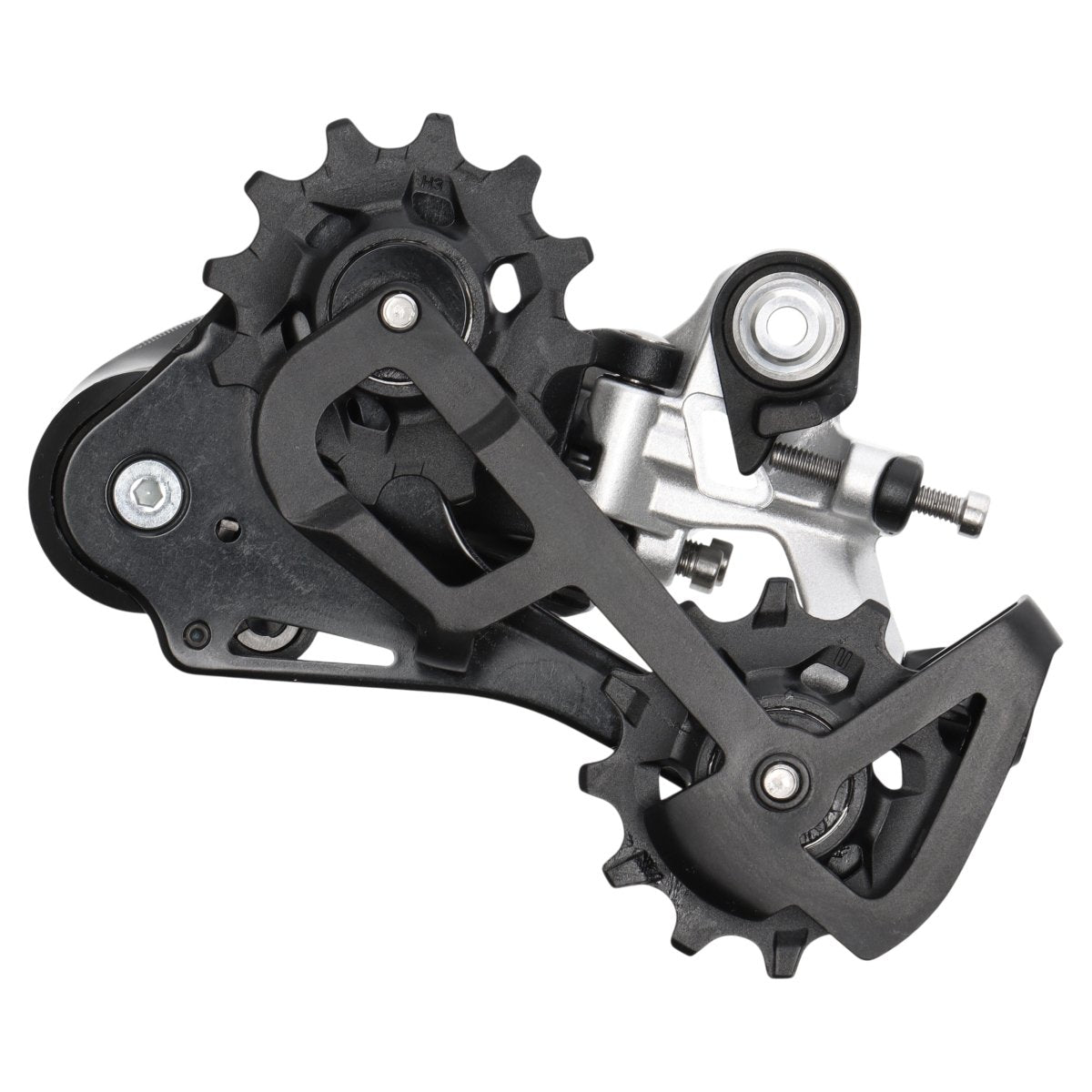 SRAM Rival 1 Schaltwerk | 11-fach | langer Käfig | Type 3.0 | 11-32 bis 10-42 | Schwarz/Silber - RAAAD.de