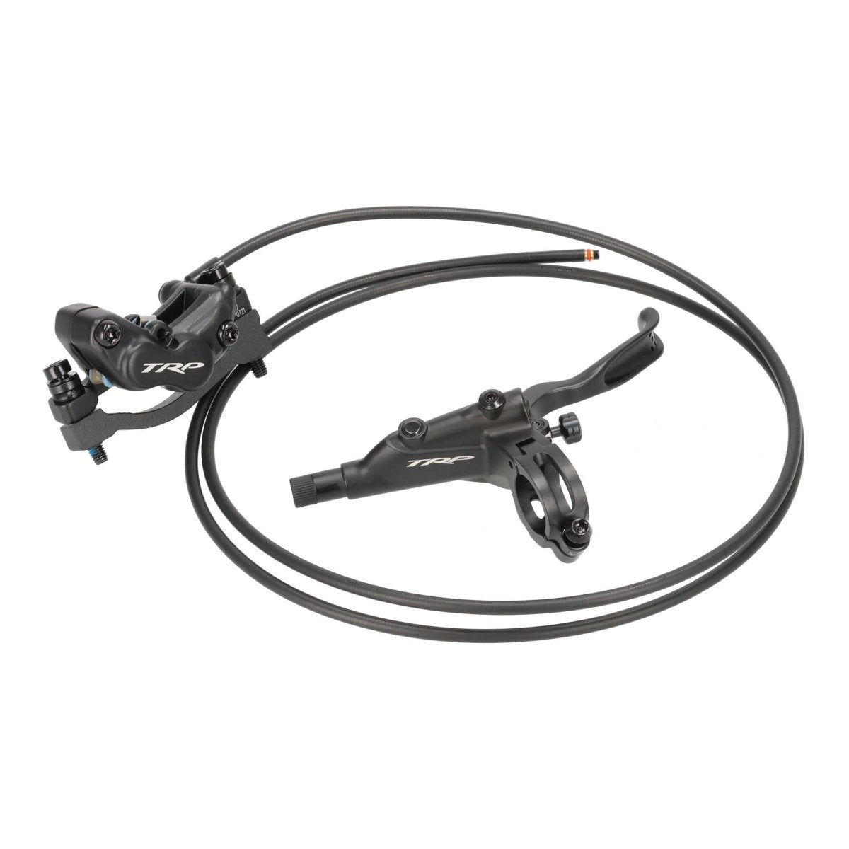 TRP Slate T4 HD - M806 Scheibenbremsen - Set | vorne & hinten | 4 - Kolben | Postmount | schwarz | inkl. Bremsbeläge - RAAAD.de