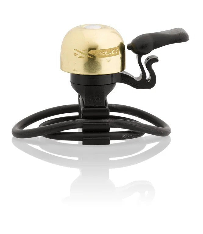 XLC Mini Fahrradklingel DD - M10 Messing | ultraleicht gold - RAAAD.de