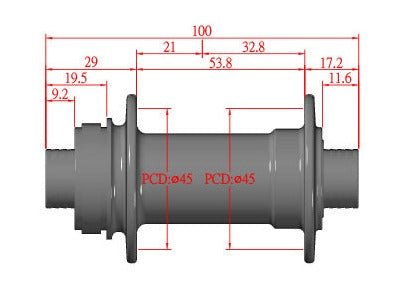 bitex naben rennrad BITEX BX106F Vorderradnabe 12x100 mm Rennrad Disc – RAAAD.de