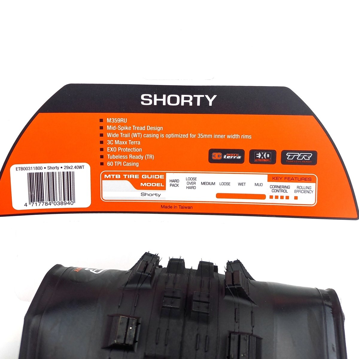 Maxxis Shorty Faltreifen 29x2.40 Zoll WT 3C MaxxTerra TR EXO - RAAAD.de