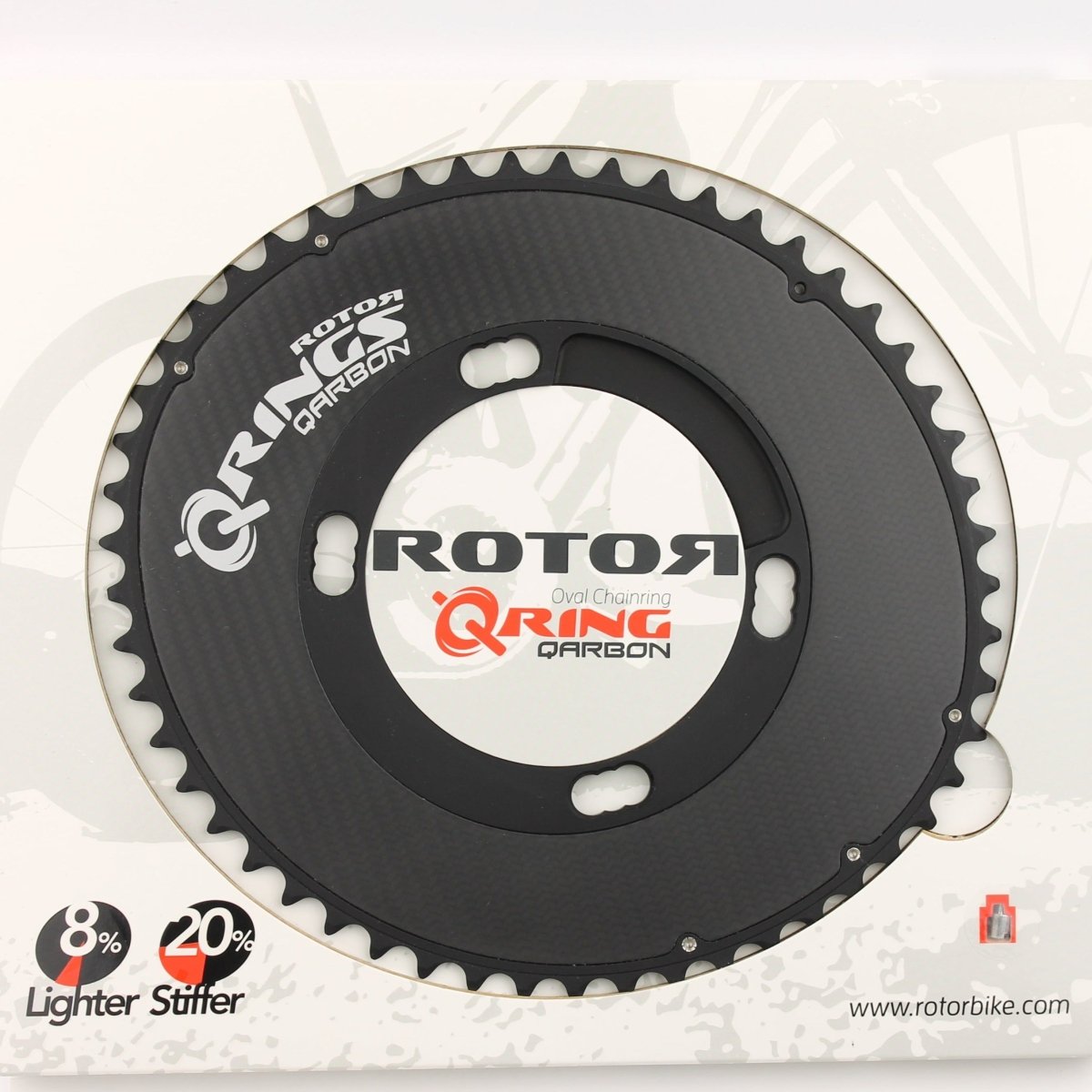 ROTOR Q - Rings Qarbon Kettenblatt 53T, 4 - Arm, BCD 110mm - RAAAD.de