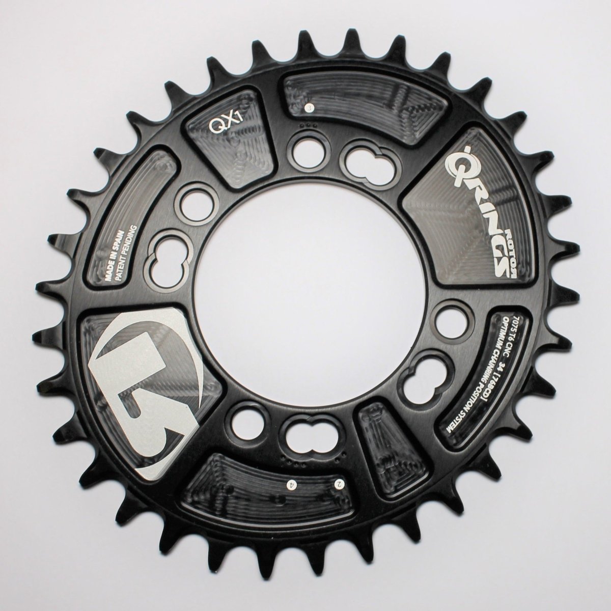 ROTOR Q - Rings QX1 Kettenblatt 34T, 4 - Arm, BCD 76mm - RAAAD.de